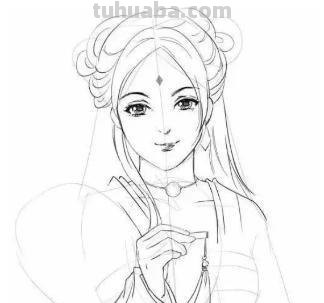 彩铅古风嫁衣怎么画（古风嫁衣简笔画一步一步教程）