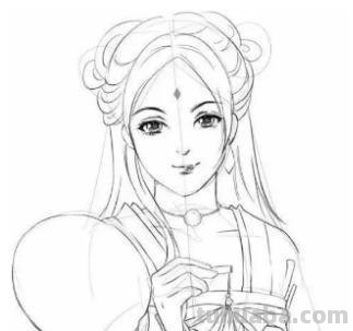 彩铅古风嫁衣怎么画（古风嫁衣简笔画一步一步教程）