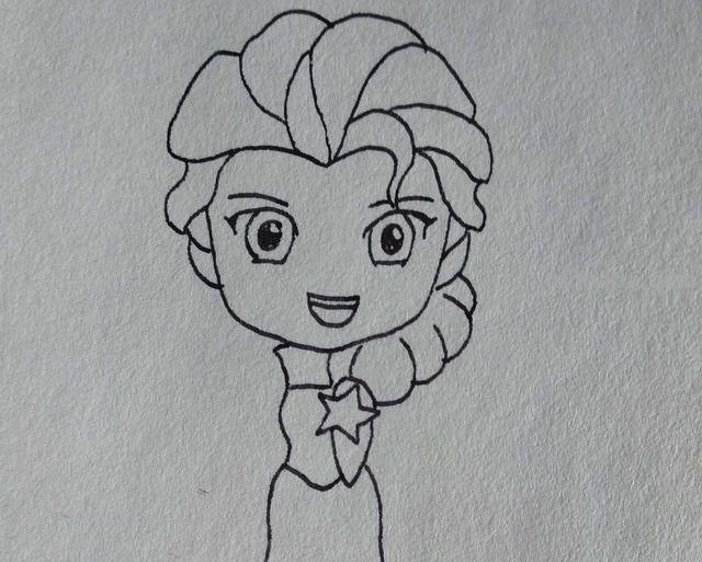 艾莎怎么画简笔画图片（艾莎怎么画简笔画图片大全）