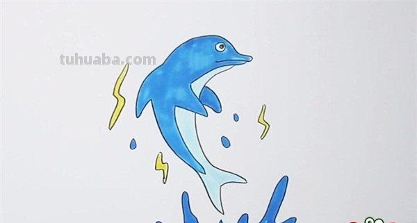 海豚怎么画简笔画儿童画（海豚怎么画简笔画儿童画图片）