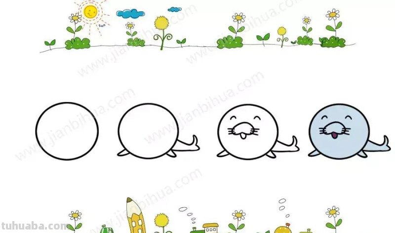 唱童谣，学画画，分分钟学会40种动物简笔画！