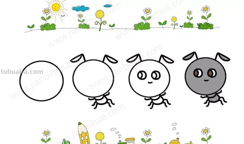 唱童谣，学画画，分分钟学会40种动物简笔画！