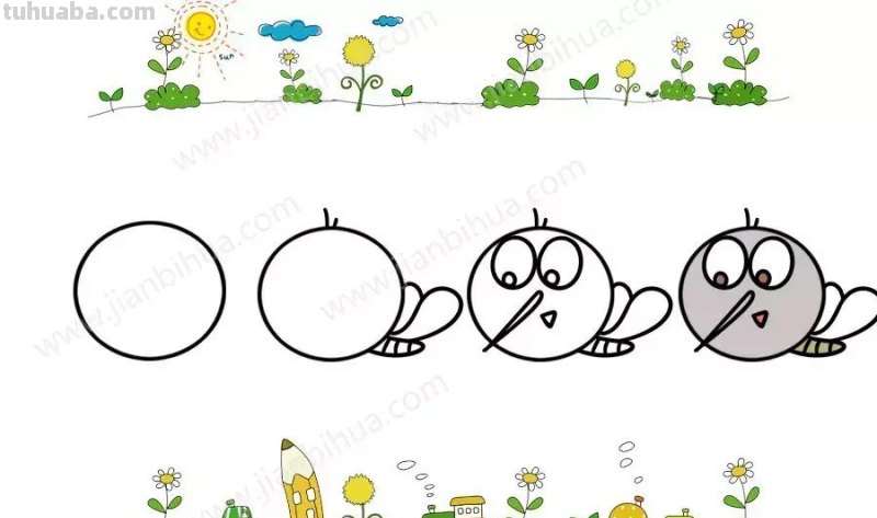 唱童谣，学画画，分分钟学会40种动物简笔画！