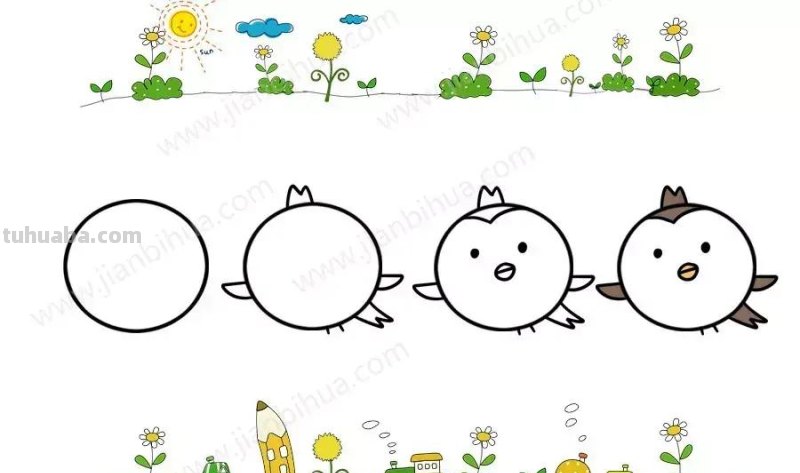 唱童谣，学画画，分分钟学会40种动物简笔画！