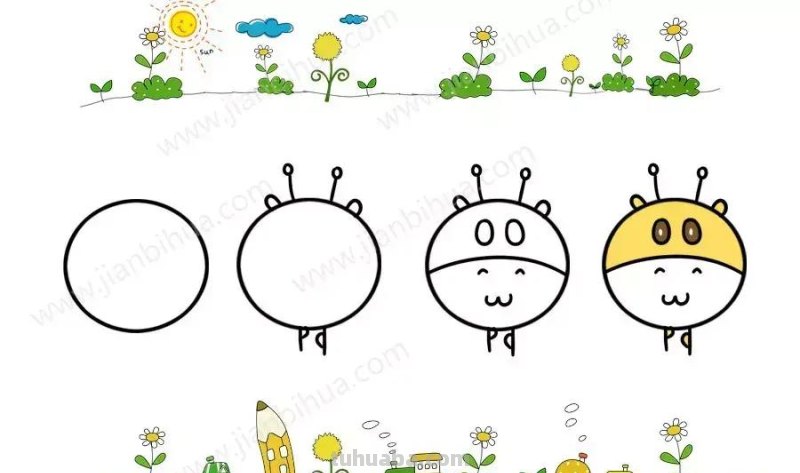 唱童谣，学画画，分分钟学会40种动物简笔画！