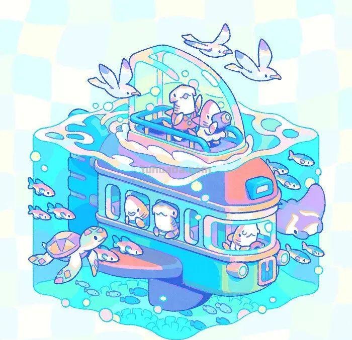 专门画鲨鱼的插画家,绘制了一组趣味鲨鱼,实在是太可爱了 专门画鲨鱼的插画家,绘制了一组趣味鲨鱼,实在是太可爱了