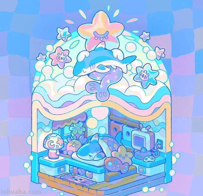 专门画鲨鱼的插画家,绘制了一组趣味鲨鱼,实在是太可爱了 专门画鲨鱼的插画家,绘制了一组趣味鲨鱼,实在是太可爱了