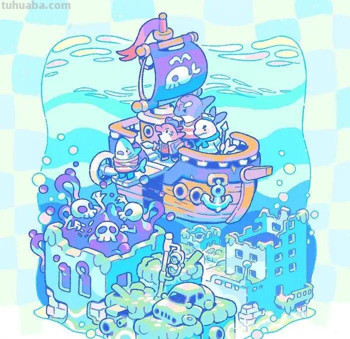 专门画鲨鱼的插画家,绘制了一组趣味鲨鱼,实在是太可爱了 专门画鲨鱼的插画家,绘制了一组趣味鲨鱼,实在是太可爱了