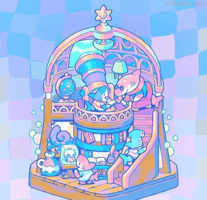 专门画鲨鱼的插画家,绘制了一组趣味鲨鱼,实在是太可爱了 专门画鲨鱼的插画家,绘制了一组趣味鲨鱼,实在是太可爱了