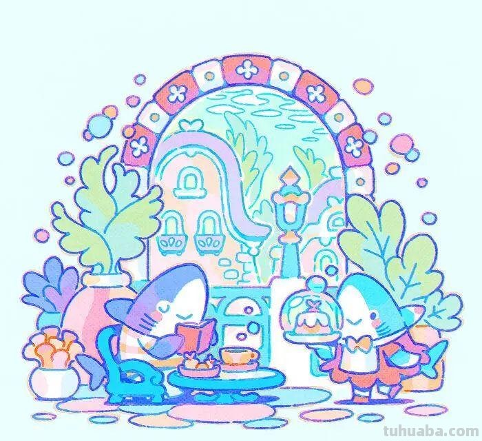 专门画鲨鱼的插画家,绘制了一组趣味鲨鱼,实在是太可爱了 专门画鲨鱼的插画家,绘制了一组趣味鲨鱼,实在是太可爱了