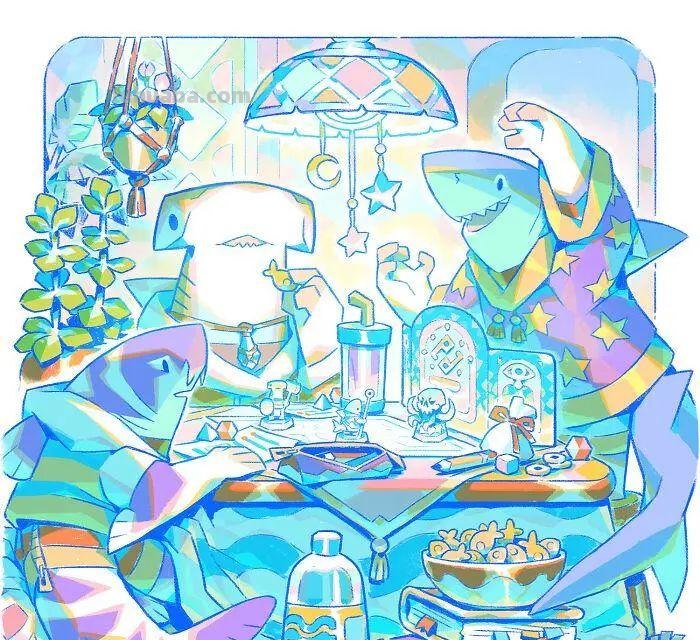 专门画鲨鱼的插画家,绘制了一组趣味鲨鱼,实在是太可爱了 专门画鲨鱼的插画家,绘制了一组趣味鲨鱼,实在是太可爱了