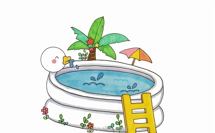 水池怎么画简笔画（水池怎么画简笔画冬天）