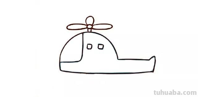 几款直升飞机简笔画教程