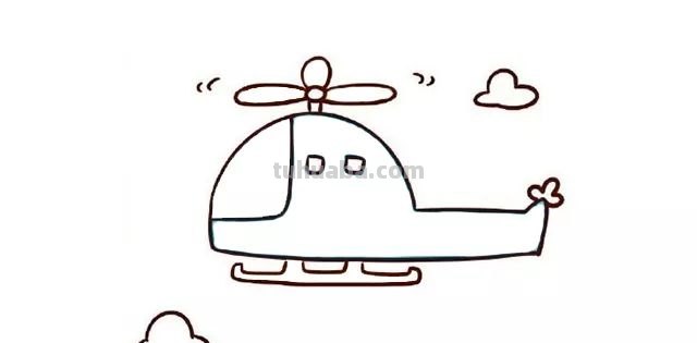 几款直升飞机简笔画教程