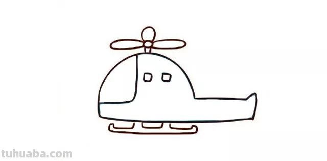 几款直升飞机简笔画教程