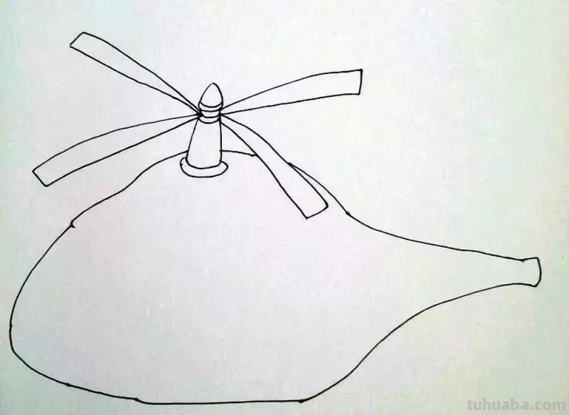 几款直升飞机简笔画教程