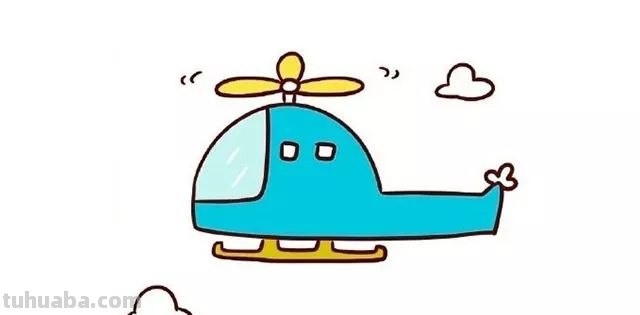 几款直升飞机简笔画教程