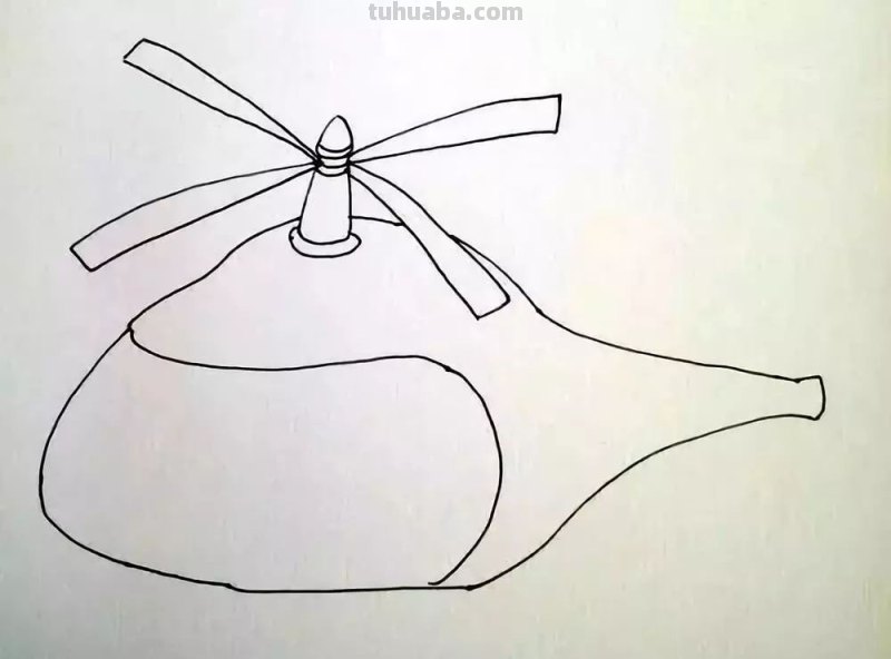 几款直升飞机简笔画教程