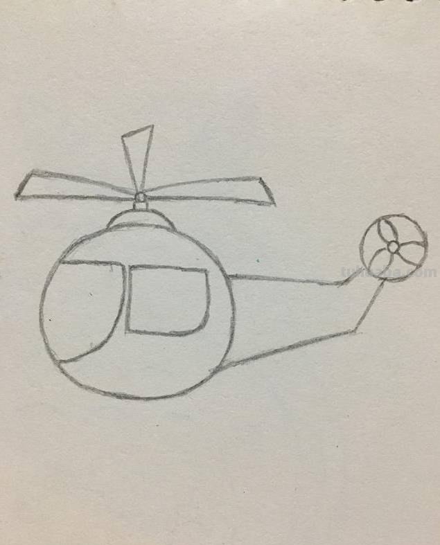 几款直升飞机简笔画教程
