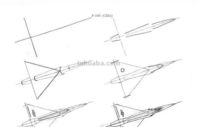 简笔画教程，50个飞机的画法