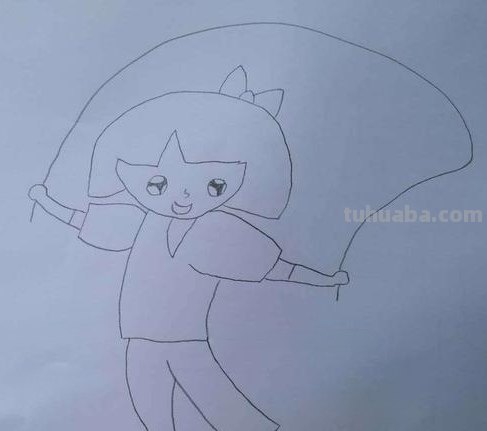 跳绳怎么画简笔画（跳绳怎么画简笔画图片）