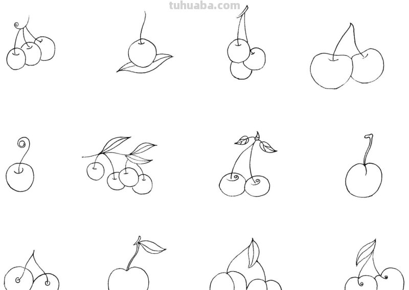 不会画食物简笔画？快把这些绘画素材收藏起来，留着有时间画