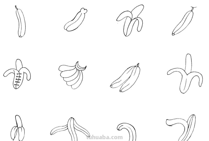 不会画食物简笔画？快把这些绘画素材收藏起来，留着有时间画