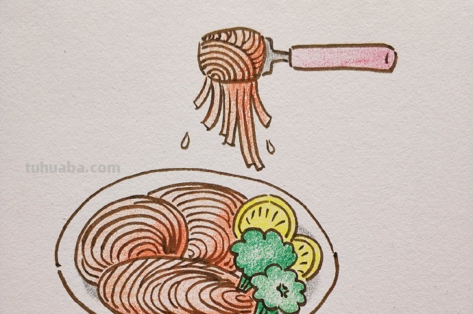 食物简笔画~忍住口水一起来画画吧~