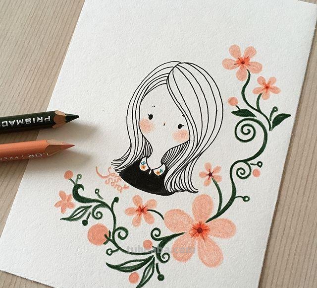 简单可爱的彩铅手绘简笔画，画出自己的生活！