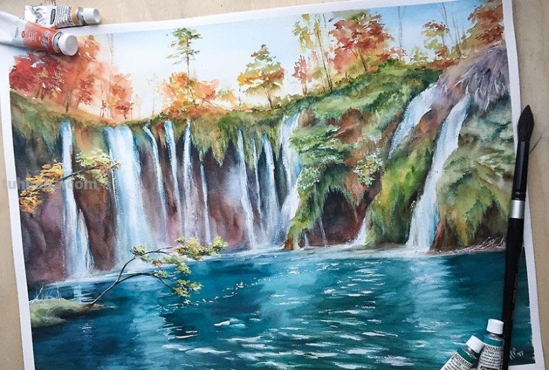 如何用画笔做到每一幅风景都有不同的氛围？23个国家的水彩画欣赏