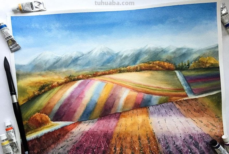 如何用画笔做到每一幅风景都有不同的氛围？23个国家的水彩画欣赏