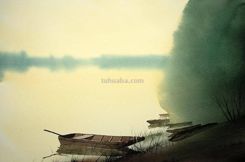 东方写意之美 - 布拉尼斯拉夫唯美风景水彩画欣赏
