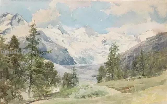 壮丽之美 - 登山爱好者画出的风景水彩画