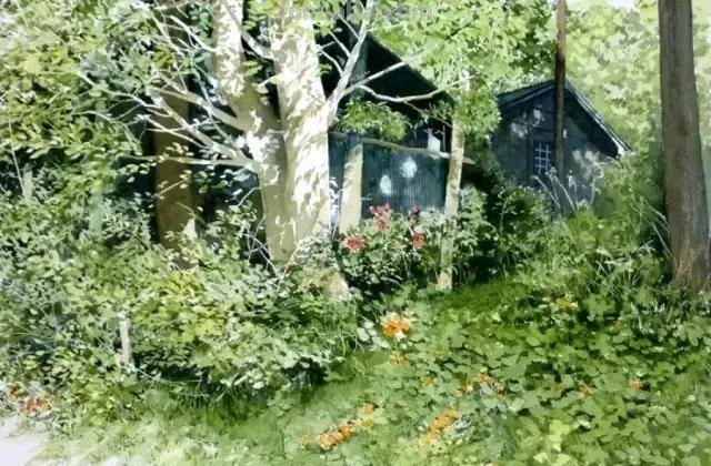 日本画家Abe Toshiyuki 写实风景水彩画欣赏