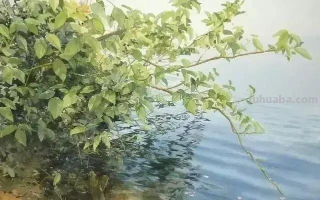 日本画家Abe Toshiyuki 写实风景水彩画欣赏