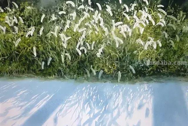 日本画家Abe Toshiyuki 写实风景水彩画欣赏