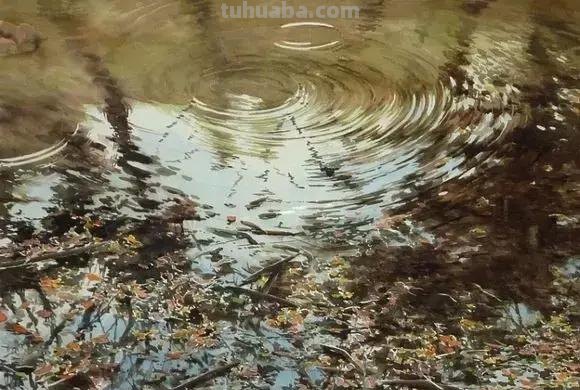 日本画家Abe Toshiyuki 写实风景水彩画欣赏