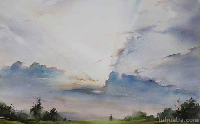 用笔有神，淋漓尽致-分享一组风景水彩画