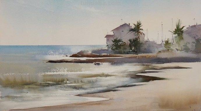 用笔有神，淋漓尽致-分享一组风景水彩画