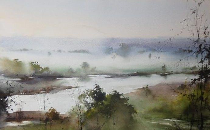 用笔有神，淋漓尽致-分享一组风景水彩画