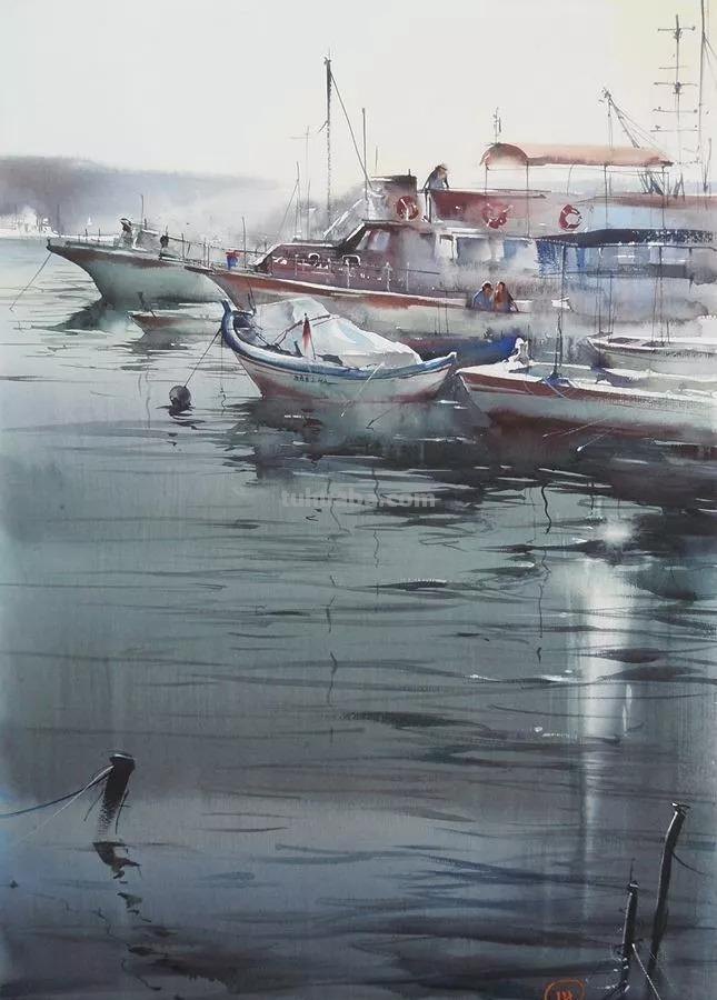 用笔有神，淋漓尽致-分享一组风景水彩画