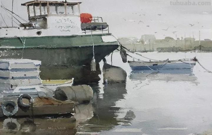 用笔有神，淋漓尽致-分享一组风景水彩画