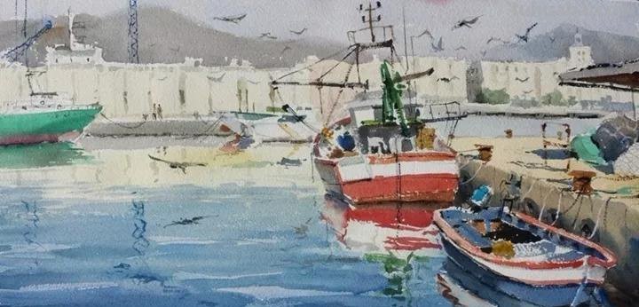 用笔有神，淋漓尽致-分享一组风景水彩画