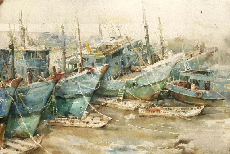 池振明风景水彩画作品专辑