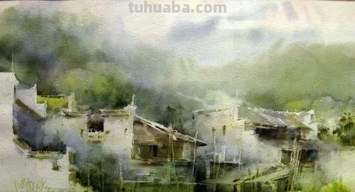 池振明风景水彩画作品专辑
