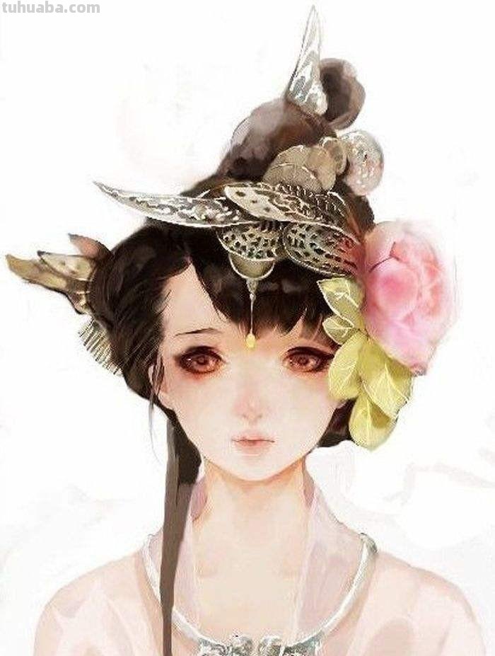 古风人物手绘水彩插画欣赏