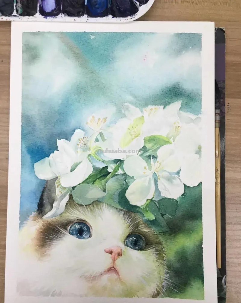 这些小动物在她的水彩画里活了，个个充满神韵！