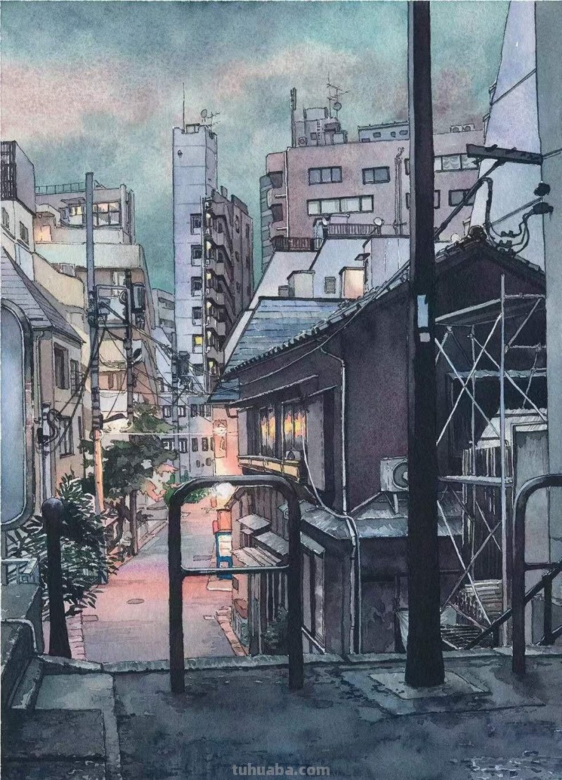 深入生活创作的艺术家，宫崎骏风格的水彩插画，干净清透饱含温度