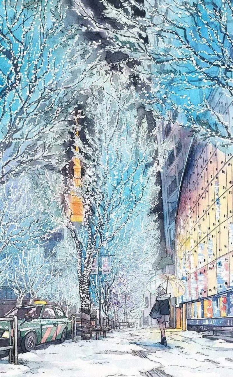 深入生活创作的艺术家，宫崎骏风格的水彩插画，干净清透饱含温度