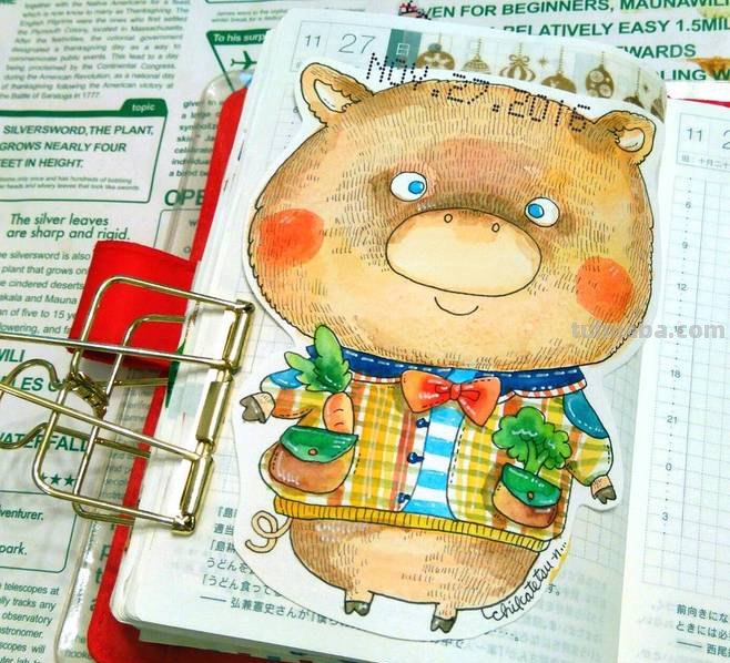 一组趣味又生动的水彩插画